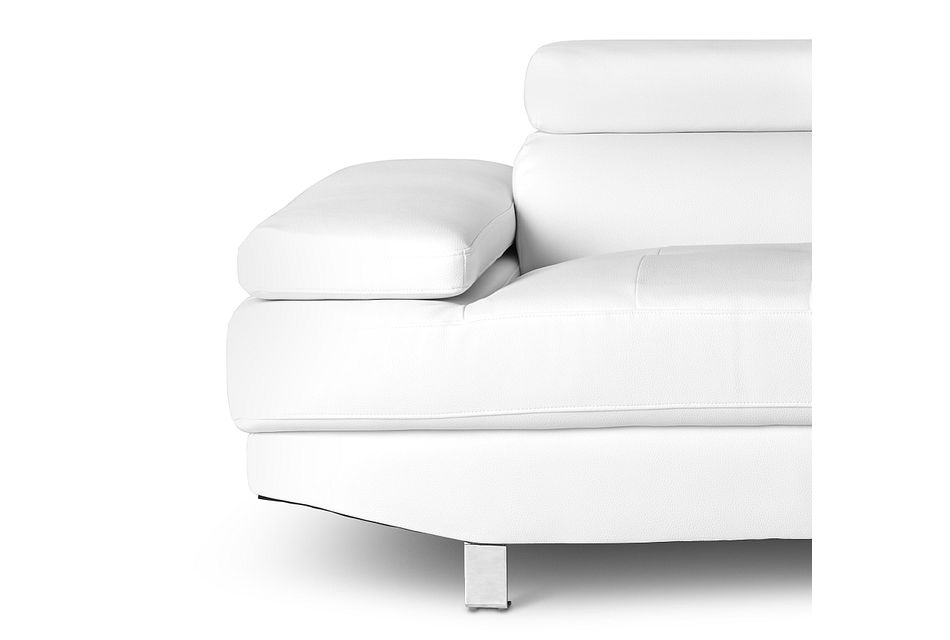 Zane White Micro Right Chaise Sectional